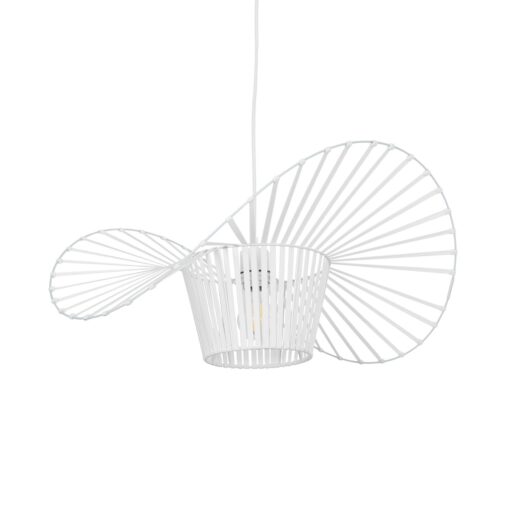 GloboStar® GLOBOSTAR® LUMINOVA 61465 Μοντέρνο Κρεμαστό Φωτιστικό Οροφής με Ντουί 1 x E27 AC 220-240V IP20 - Λευκό - Μ60 x Π60 x Υ25cm