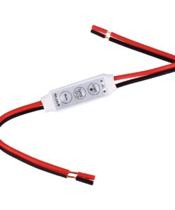 GloboStar® GLOBOSTAR® DIMMERANO 73307 Διακόπτης On/Off & Dimming με 1 x 6A 144W Κανάλι DC 12-24V 6A 144W Max IP20 - Λευκό - Μ30 x Π1.3 x Υ0.6cm - 2 Χρόνια Εγγύηση