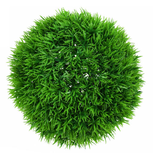 GloboStar® GloboStar® 78507 Artificial - Συνθετικό Τεχνητό Διακοσμητικό Φυτό Θάμνος Γρασίδι Πράσινο Φ18cm