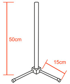 GloboStar® Μοντέρνο Minimal Επιτραπέζιο Μαύρο Φωτιστικό 50cm LED 10 Watt με Ασύρματο Χειριστήριο 2.4G RF & Dimmer RGBW+WW Πολύχρωμο - Ψυχρό - Ημέρας - Θερμό GloboStar ALIEN Design GLOBO-50-9