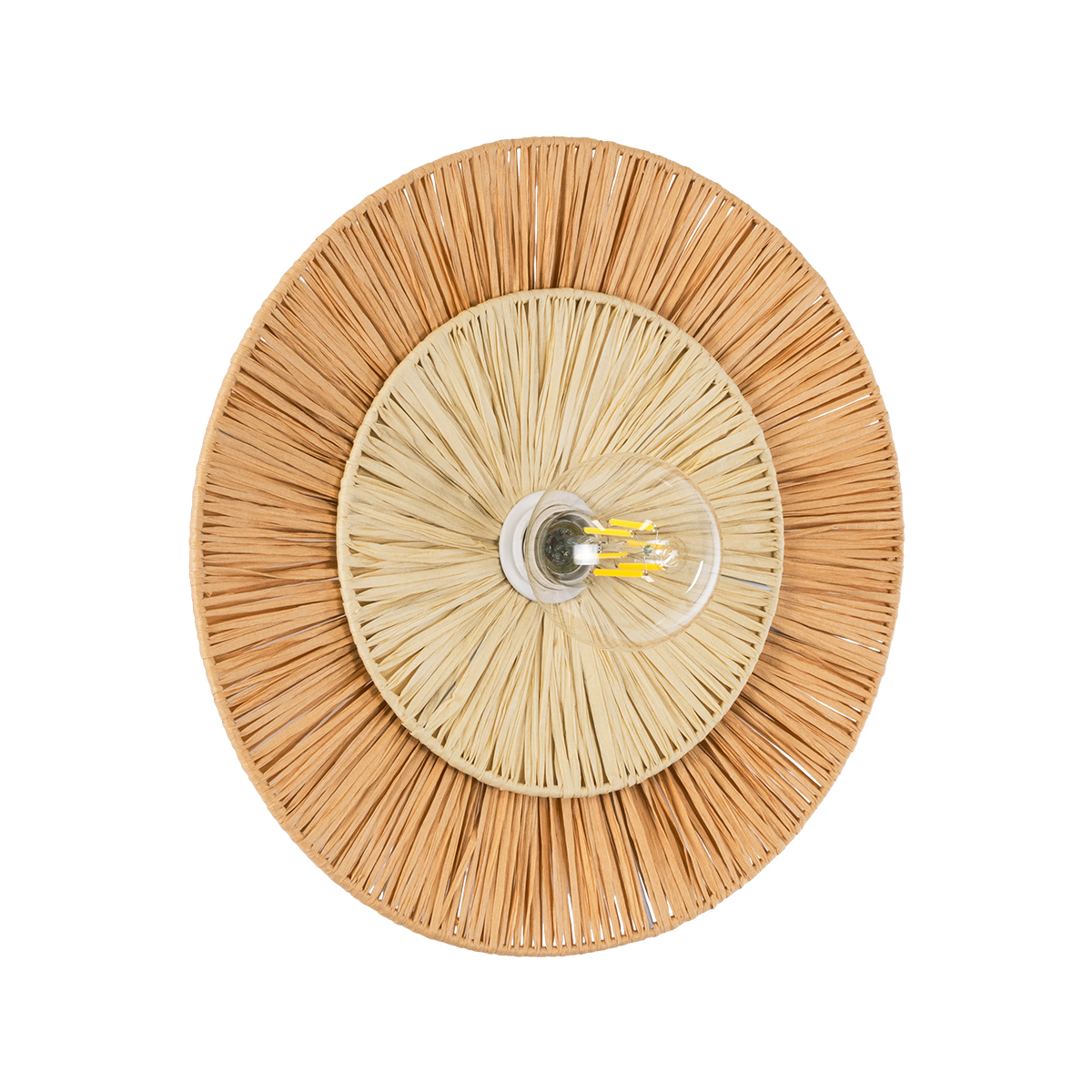 GloboStar® COLOMBO 02278 Boho Επιτοίχιο Φωτιστικό Απλίκα Μονόφωτο 1 x E27 IP20 Μπεζ Raffia - Μ40 x Π40 x Υ9cm 3 GloboStar® GloboStar® COLOMBO 02278 Boho Επιτοίχιο Φωτιστικό Απλίκα Μονόφωτο 1 x E27 IP20 Μπεζ Raffia - Μ40 x Π40 x Υ9cm