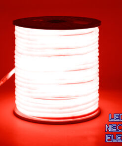 GloboStar® GLOBOSTAR® NEOTUBE 70593 Ταινία Neon Flex LED 12W/m 600lm/m 360° DC 220-240V Αδιάβροχο IP65 120 x SMD2835 Chip/m Κόκκινο Dimmable - Μ100 x Π1.3 x Υ1.3cm - 3 Χρόνια Εγγύηση