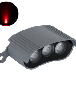 GloboStar® GLOBOSTAR® TREELIGHT-ZINA S-90998 Κυρτή Μπάρα Φωτισμού Wall Washer για Φυτά - Δέντρα LED 3W 240lm 30° DC 24V Αδιάβροχο IP65 Κόκκινο Dimmable - Γκρι Ανθρακί - Μ9 x Π6.5 x Υ4cm - 3 Χρόνια Εγγύηση