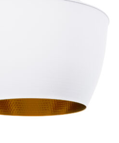 GLOBOSTAR® SHANGHAI 01026-A Μοντέρνο Κρεμαστό Φωτιστικό Οροφής με Ντουί 1 x E27 AC 220-240V IP20 - Λευκό & Χρυσό - Μ24 x Π24 x Υ30cm 19 402e4a 01026 a 8