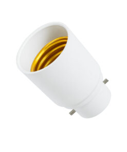 GloboStar® GloboStar® 78971 Πλαστικός Αντάπτορας Μετατροπέας από 1xB22 Ντουί σε 1xE27 Ντουί Λευκό Φ3.3 x Υ5cm