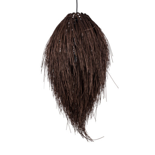 GloboStar® GLOBOSTAR® ARCHIPELAGO 01748 Boho Κρεμαστό Φωτιστικό Οροφής με Ντουί 1 x E27 AC 220-240V IP20 - Καφέ - Μ30 x Π30 x Υ63cm
