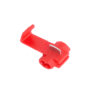 GloboStar® GLOBOSTAR® THIEF 81647 Κλέμα Κλέφτης Ταχείας Σύνδεσης & Διακλάδωσης Καλωδίων 10A IP20 - Κόκκινο - Μ2 x Π3 x Υ1.5cm - Πακέτο 20 Τεμαχίων