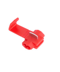 GloboStar® GLOBOSTAR® THIEF 81647 Κλέμα Κλέφτης Ταχείας Σύνδεσης & Διακλάδωσης Καλωδίων 10A IP20 - Κόκκινο - Μ2 x Π3 x Υ1.5cm - Πακέτο 20 Τεμαχίων