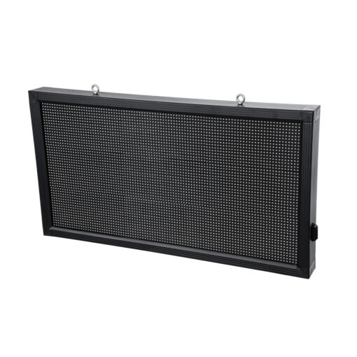 GloboStar® GLOBOSTAR®DISPLAY 90811 Κυλιόμενη Ψηφιακή Επιγραφή 96x48cm P10 Μονής Όψης LED AC 220-240V Αδιάβροχο IP65 Πορτοκαλί - WiFi Control μέσω FK APP - Αισθητήρας Θερμοκρασίας & Υγρασίας - Μ104 x Π9 x Υ56cm - 2 Χρόνια Εγγύηση
