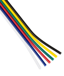 GloboStar® GloboStar® 70738 Εύκαμπτο Πλακέ Καλώδιο 1m RGB+CCT 6 x 0.25mm²