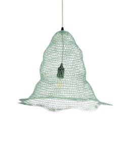 GloboStar® GLOBOSTAR® KENTUCKY 01891 Vintage Κρεμαστό Φωτιστικό Οροφής με Ντουί 1 x E27 AC 220-240V IP20 - Τιρκουάζ - Μ50 x Π50 x Υ48cm