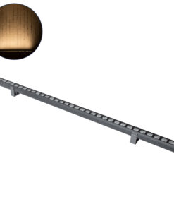 GloboStar® GLOBOSTAR® WASHER-PANDA 90583 Μπάρα Φωτισμού Wall Washer LED 36W 3240lm 15° DC 24V Αδιάβροχο IP67 Θερμό Λευκό 2700K Dimmable - Γκρι Ανθρακί - Μ100 x Π4 x Υ3.5cm - 3 Χρόνια Εγγύηση