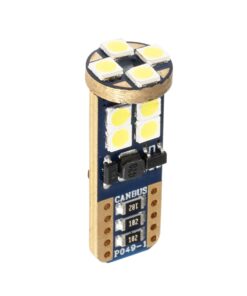 Alternative view of GLOBOSTAR® W5W-T10 81102 Λάμπα W5W T10 CANbus LED 6W 900lm 360° DC 12-24V IP20 Ψυχρό Λευκό 6000K - 12 x Epistar SMD3030 Chip - Μ1 x Π1 x Υ2.7cm - 1 Χρόνο Εγγύηση