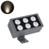 GloboStar® GLOBOSTAR® FLOOD-DANY 90376 Προβολέας Σποτ Wall Washer LED 24W 2280lm 5° DC 24V Αδιάβροχο IP65 Φυσικό Λευκό 4500K Dimmable - Γκρι Ανθρακί - Μ16 x Π9.5 x Υ7.5cm - 3 Χρόνια Εγγύηση