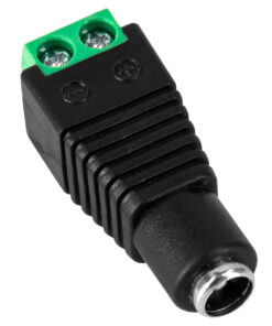 GloboStar® GloboStar® 70703 Βύσμα Τροφοδοσίας DC Θηλυκό - Female Jack Connector σε Κλέμα 5.5 x 2.1mm