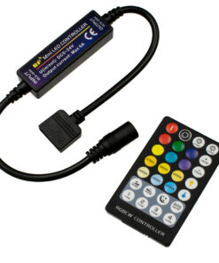 GloboStar® GLOBOSTAR® CONTROLI 73427 Σετ Dimmer / Controller με RF Ασύρματο Χειριστήριο με 5 x 1.2A 28.8W Κανάλια DC 5-24V 6A 144W Max IP20 - RF2.4Ghz - Μ30 x Π1.7 x Υ1.1cm - 2 Χρόνια Εγγύηση