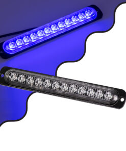 GloboStar® GloboStar® 85268 PRO Series Μπάρα Σήμανσης Οχήματος Αστυνομίας για Αυτοκίνητα & Φορτηγά 10 Προγραμμάτων Φωτισμού STROBE LED SMD 3030 15W DC 12-24V Αδιάβροχη IP65 Μπλε