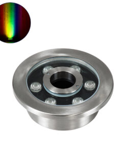 GloboStar® GloboStar® UNDERWATER-DENIS 90437 Υποβρύχιο Χωνευτό Φωτιστικό Σποτ Ειδικό για Σιντριβάνια - Πισίνες - Τζακούζι LED 9W 765lm 30° DC 24V Αδιάβροχο IP68 Φ16.7 x Υ7.5cm RGBW DMX512 - Ανοξείδωτο Ατσάλι SS304 - 3 Years Warranty