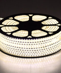 GloboStar® GloboStar® 70501 Slim Ταινία Μονής Σειράς Epistar LED SMD 2835 1m 12W/m 96LED/m 1644lm/m 120° DC 230V Αδιάβροχη IP68 Φυσικό Λευκό 4500K Dimmable