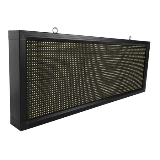 GloboStar® GLOBOSTAR®DISPLAY 90270 Κυλιόμενη Ψηφιακή Επιγραφή P10 Μονής Όψης LED AC 220-240V Αδιάβροχο IP54 Ψυχρό Λευκό 6000K - WiFi Control μέσω FK APP - Αισθητήρας Θερμοκρασίας & Υγρασίας - Μ104 x Π9 x Υ40cm - 2 Χρόνια Εγγύηση