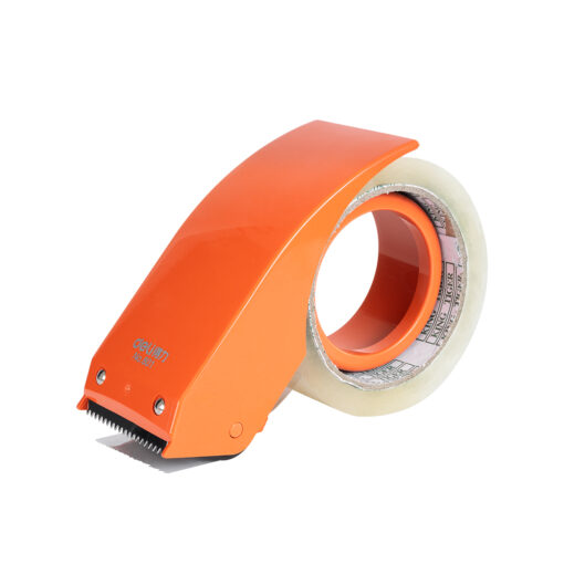 GloboStar® GLOBOSTAR® PACKAGING 79950 Επαγγελματική Μηχανή για Αυτοκόλλητη Ταινία Συσκευασίας Φάρδους έως 5.5cm & Μήκους έως 150 Μέτρων - Πορτοκαλί - Μ8.5 x Π8.5 x Υ9cm