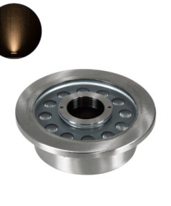 GloboStar® GloboStar® UNDERWATER-DENIS 90438 Υποβρύχιο Χωνευτό Φωτιστικό Σποτ Ειδικό για Σιντριβάνια - Πισίνες - Τζακούζι LED 12W 1080lm 30° DC 24V Αδιάβροχο IP68 Φ19.5 x Υ7.5cm Θερμό Λευκό 2700K - Ανοξείδωτο Ατσάλι SS304 - 3 Years Warranty