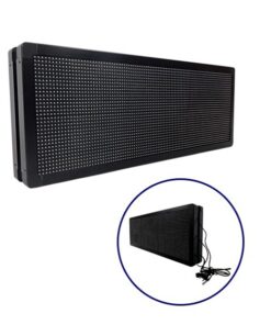 GloboStar® GLOBOSTAR®DISPLAY 90321 Κυλιόμενη Ψηφιακή Επιγραφή P10 Διπλής Όψης LED AC 220-240V Αδιάβροχο IP65 Κόκκινο - WiFi Control μέσω FK APP - Αισθητήρας Θερμοκρασίας & Υγρασίας - Μ104 x Π12 x Υ40cm - 2 Χρόνια Εγγύηση