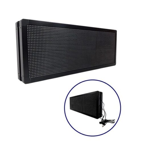 GloboStar® GLOBOSTAR®DISPLAY 90321 Κυλιόμενη Ψηφιακή Επιγραφή P10 Διπλής Όψης LED AC 220-240V Αδιάβροχο IP65 Κόκκινο - WiFi Control μέσω FK APP - Αισθητήρας Θερμοκρασίας & Υγρασίας - Μ104 x Π12 x Υ40cm - 2 Χρόνια Εγγύηση