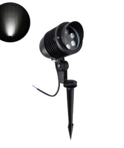 GloboStar® GloboStar® TREELIGHT-LINA 90653 Σποτ Φωτισμού Ειδικό για Φυτά - Δέντρα με Βάση Κήπου / Καρφωτό LED 6W 720lm 30° DC 24V Αδιάβροχο IP65 Μ10.5 x Π18 x Υ40cm Ψυχρό Λευκό 6000K - Γκρι Ανθρακί - 3 Years Warranty