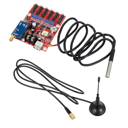 GloboStar® GloboStar® 90389 Ασύρματος Controller WiFi TF-M6UW-6 με Είσοδο USB και Αισθητήρα Θερμοκρασίας με 6 Εξόδους HUB για Μονόχρωμη Κυλιόμενη Πινακίδα LED