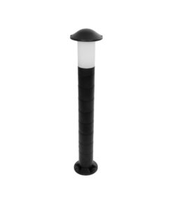 GloboStar® GloboStar® GARDENIO 203-0247 Μοντέρνο Επιδαπέδιο Φωτιστικό Κολωνάκι Κήπου Μονόφωτο 1 x E27 IP44 Μαύρο Πλαστικό - Μ17 x Π17 x Υ85cm