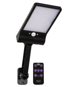 GloboStar® GloboStar® 71465 Αυτόνομο Ηλιακό Φωτιστικό Τοίχου LED SMD 4.5W 550lm με Ενσωματωμένη Μπαταρία Li-ion 2200mAh - Φωτοβολταϊκό Πάνελ - Ρυθμιζόμενη Βάση Στήριξης - Αισθητήρα Ημέρας-Νύχτας PIR Αισθητήρα Κίνησης και Ασύρματο Χειριστήριο IR Αδιάβροχο IP56 CCT