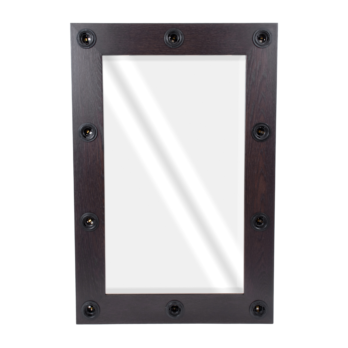 GloboStar® MAKEUP MIRROR-60x90-2 Μοντέρνος Καθρέπτης Μακιγιάζ με Πλαίσιο Φυσικού Ξύλου με Διακόπτη On/Off 10 x E27 AC220-240V - Μ60 x Π7 x Υ90cm - Καφέ Wenge 4 GloboStar® MAKEUP MIRROR-60x90-2 Μοντέρνος Καθρέπτης Μακιγιάζ με Πλαίσιο Φυσικού Ξύλου με Διακόπτη On/Off 10 x E27 AC220-240V - Μ60 x Π7 x Υ90cm - Καφέ Wenge - Image 3
