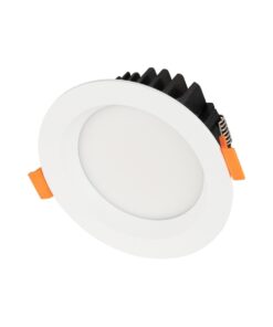 GloboStar® GLOBOSTAR® WATERA 60898 Χωνευτό Downlight Σποτ Panel LED 12W 1500lm 120° AC 220-240V Αδιάβροχο IP54 Ρυθμιζόμενο Λευκό CCT με Διακόπτη στο Σώμα 2700K/4500K/6000K Dimmable - Lumileds SMD Chip & TÜV SÜD Driver - Λευκό Ματ - Μ10.8 x Π10.8 x Υ3.2cm / Q9cm - 3 Χρόνια Εγγύηση