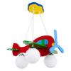 GLOBOSTAR® AIRPLANE 01575 Παιδικό Κρεμαστό Φωτιστικό Οροφής με Ντουί 3 x E27 AC 220-240V IP20 - Πολύχρωμο - Μ51 x Π49 x Υ26cm 1 GloboStar® GLOBOSTAR® AIRPLANE 01575 Παιδικό Κρεμαστό Φωτιστικό Οροφής με Ντουί 3 x E27 AC 220-240V IP20 - Πολύχρωμο - Μ51 x Π49 x Υ26cm