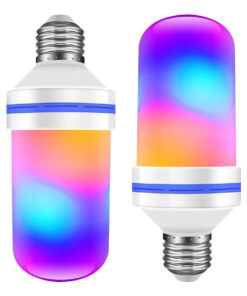 GloboStar® GloboStar® 76076 Λάμπα E27 TUBULAR Διακοσμητική LED 9W 450lm 320° AC 85-265V με 4 Λειτουργίες Εφέ RGB Φλόγας και Αναστροφή RGB Φλόγας