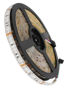 GloboStar® GLOBOSTAR® LUMAR 70129 Ταινία LED 14.4W/m 864lm/m 120° DC 12V Αδιάβροχη IP65 60 x SMD5050 Chip/m Πολύχρωμο RGB Dimmable - Μ500 x Π1 x Υ0.2cm - Ρολό 5 Μέτρων - 5 Χρόνια Εγγύηση