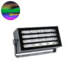 GloboStar® GLOBOSTAR® FLOOD-KENA 90765 Προβολέας Σποτ Wall Washer LED 40W 3400lm 120° AC 220-240V Αδιάβροχο IP67 RGBW - Γκρι Ανθρακί - Μ31 x Π10 x Υ17cm - 3 Χρόνια Εγγύηση