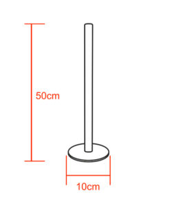 GloboStar® Μοντέρνο Minimal Επιτραπέζιο Μαύρο Φωτιστικό 50cm LED 8 Watt με Ασύρματο Χειριστήριο 2.4G RF & Dimmer RGBW+WW Πολύχρωμο Digital Magic Dot Pixel GloboStar ALIEN Design GLOBO-50-11