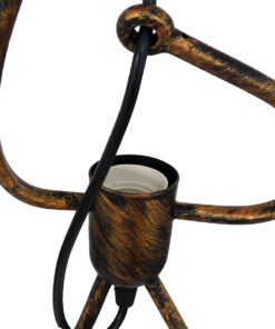 GLOBOSTAR® FIGURE 10001653 Παιδικό Κρεμαστό Φωτιστικό Οροφής με Ντουί 1 x E27 AC 220-240V IP20 - Χάλκινο - Μ20 x Π20 x Υ40cm 9 4f1ac9 01653 04