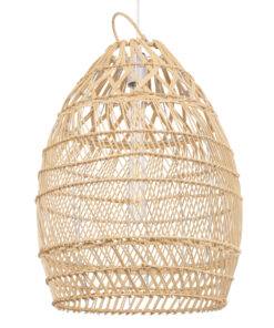 GloboStar® GLOBOSTAR® TAHITI 00710 Boho Κρεμαστό Φωτιστικό Οροφής με Ντουί 1 x E27 AC 220-240V IP20 - Μπεζ - Μ38 x Π38 x Υ50cm