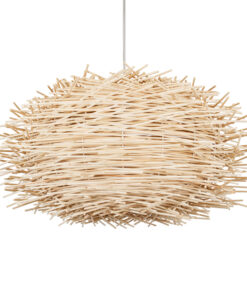 GloboStar® GLOBOSTAR® MINORCA 01731 Boho Κρεμαστό Φωτιστικό Οροφής με Ντουί 1 x E27 AC 220-240V IP20 - Μπεζ - Μ60 x Π60 x Y35cm