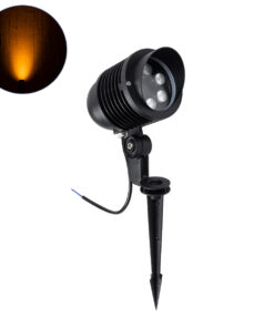 GloboStar® GloboStar® TREELIGHT-LINA 90650 Σποτ Φωτισμού Ειδικό για Φυτά - Δέντρα με Βάση Κήπου / Καρφωτό LED 6W 630lm 30° DC 24V Αδιάβροχο IP65 Μ10.5 x Π18 x Υ40cm Αρχιτεκτονικό Πορτοκαλί 2200K - Γκρι Ανθρακί - 3 Years Warranty