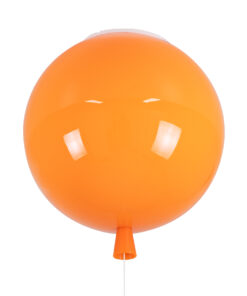 GloboStar® GLOBOSTAR® BALLOON 00650 Παιδικό Φωτιστικό Οροφής με Ντουί 1 x E27 AC 220-240V IP20 - Πορτοκαλί - Μ30 x Π30 x Υ33cm