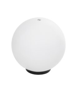 GloboStar® GLOBOSTAR® AGROS 61710 Φωτιστικό Κήπου με Ντουί 1 x E27 AC 220-240V Αδιάβροχο IP65 - Λευκό & Μάυρο - Μ30 x Π30 x Υ32cm