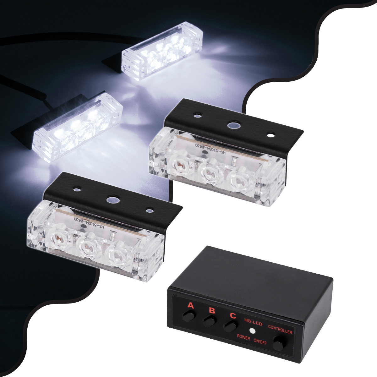 GloboStar® 85004 PRO Series ΣΕΤ 2 x Μπάρες Σήμανσης Οχήματος Ασθενοφόρου για Αυτοκίνητα & Φορτηγά 3 Προγραμμάτων Φωτισμού STROBE LED HIGH POWER 6W DC 10-30V Αδιάβροχο IP65 Ψυχρό Λευκό 6000K 3 GloboStar® GloboStar® 85004 PRO Series ΣΕΤ 2 x Μπάρες Σήμανσης Οχήματος Ασθενοφόρου για Αυτοκίνητα & Φορτηγά 3 Προγραμμάτων Φωτισμού STROBE LED HIGH POWER 6W DC 10-30V Αδιάβροχο IP65 Ψυχρό Λευκό 6000K