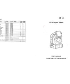 Επαγγελματική Κινούμενη Ρομποτική Κεφαλή TORNADO Super Beam CREE Prism LED 120W 230V 2° DMX512 RGBW GloboStar 51113