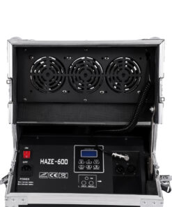 GloboStar® 51170 MERMAID Επαγγελματική Επιδαπέδια Μηχανή Double Haze Machine - Διπλού Εφέ Ομίχλης-Νέφωσης 600W AC 220V-240V DMX512 Display on Body & Ασύρματο Χειριστήριο σε Flight Case - Μαύρο - L49.5 x W38 x H45cm 14 51170 4