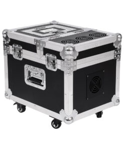 GloboStar® 51170 MERMAID Επαγγελματική Επιδαπέδια Μηχανή Double Haze Machine - Διπλού Εφέ Ομίχλης-Νέφωσης 600W AC 220V-240V DMX512 Display on Body & Ασύρματο Χειριστήριο σε Flight Case - Μαύρο - L49.5 x W38 x H45cm 16 51170 6