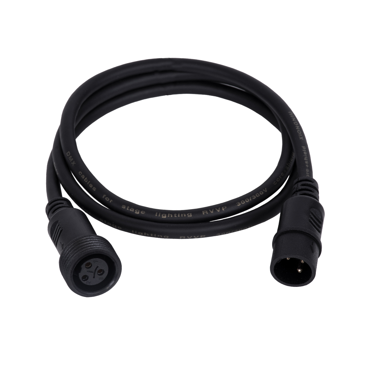 GloboStar® 51171 Καλώδιο 3PIN DMX512 1 Μέτρο από Female XLR σε Male XLR Τερματισμένο Αδιάβροχο IP65 Μ100cm - Μαύρο 3 GloboStar® 51171 Καλώδιο 3PIN DMX512 1 Μέτρο από Female XLR σε Male XLR Τερματισμένο Αδιάβροχο IP65 Μ100cm - Μαύρο - Image 2